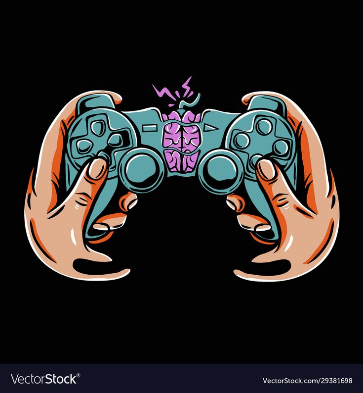 two hands holding a video game controller