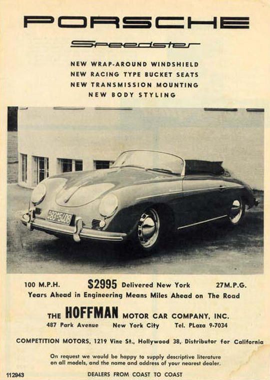 an advertisement for the new porsche sports car, which is being advertised as a convertible