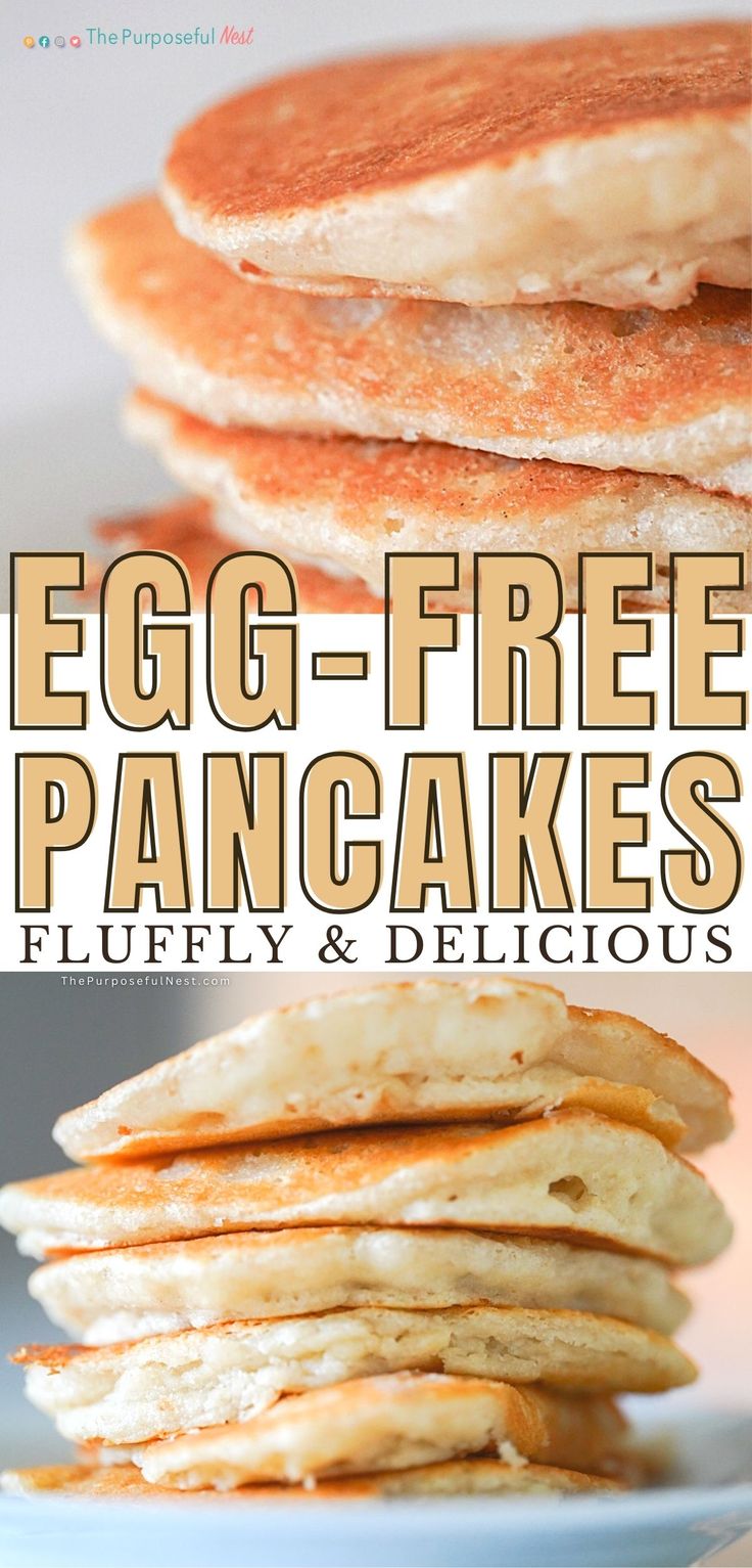 pancakes Breakfast Foods No Eggs, Egg Free Pancakes Glutenfree, Egg Replacement In Pancakes, Eggless Pancake Mix Recipe, Homemade Pancake Mix Recipe No Egg, Pancake Mix Recipe Without Eggs, Pancake Recipes Without Eggs, No Egg Pancakes Easy, Homemade Pancakes Easy No Egg