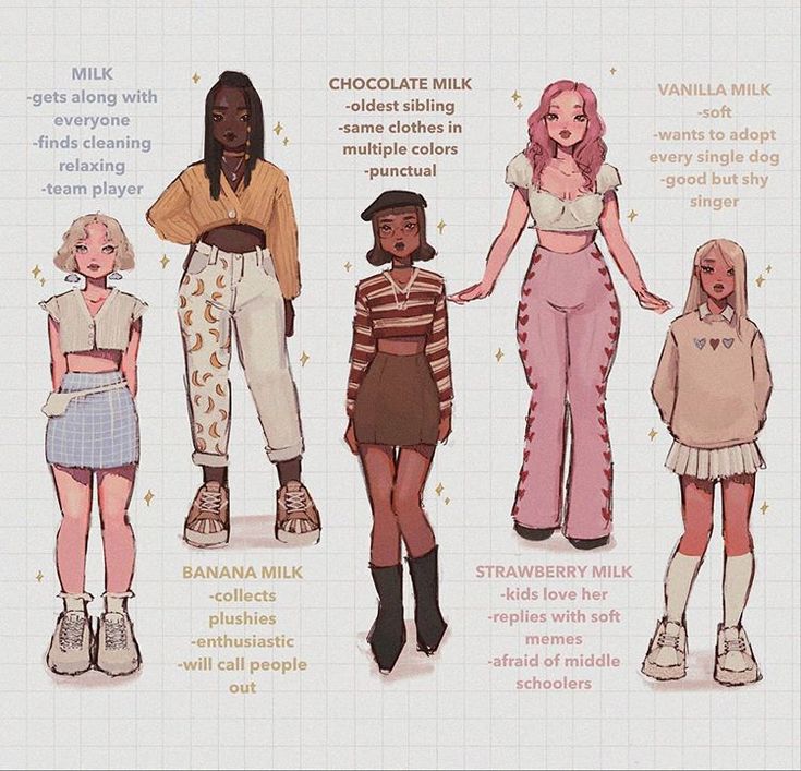 an illustrated guide to the different types of women's clothing