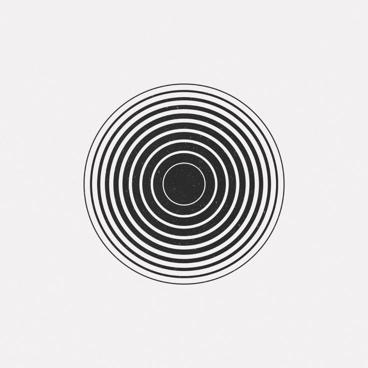 a black and white image of a circular object in the middle of a circle on a white background