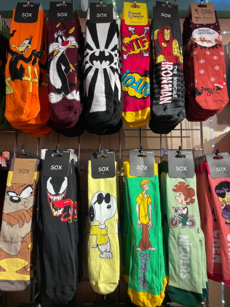 Funny Socks Aesthetic, Anne Movie, Socks Aesthetic, Cartoon Socks, Silly Socks, Skeleton Hand Tattoo, Socks Funny, Camden Town, Funky Socks