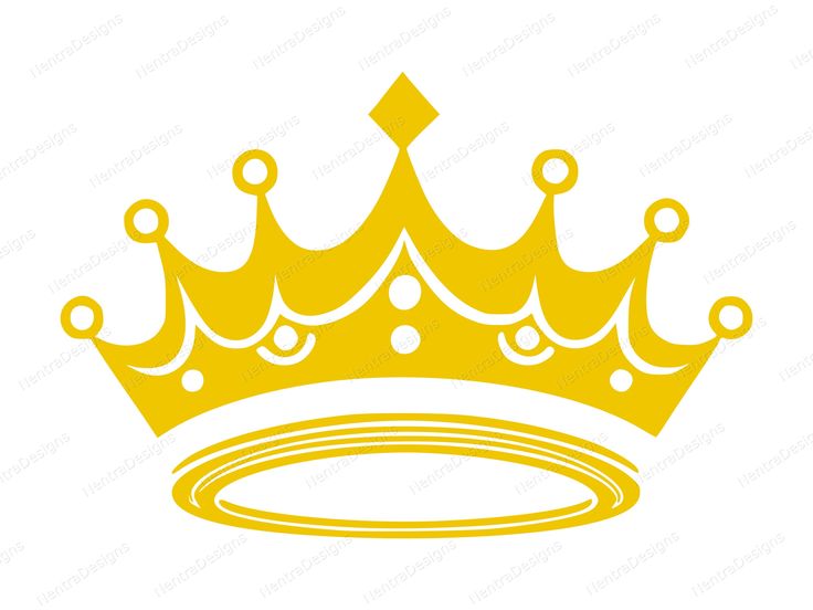 a yellow crown on a white background