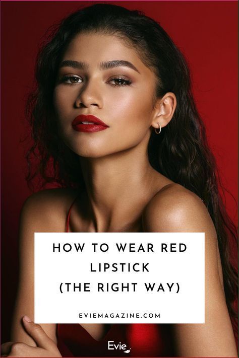 Makeup Looks For Black Dress Red Lips, Red Lip Daytime Look, Dark Red Lipstick Wedding Makeup, Brown Eyeshadow With Red Lips, Red Lipstick Makeup Olive Skin, Red Lip Tan Skin, Red Lipstick On Small Lips, Eye Makeup For Red Dress Formal, Red Lip Outfit Night