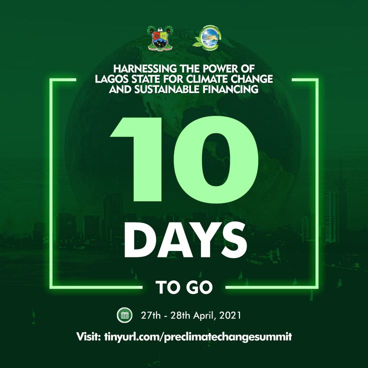 the 10 days to go event is being held in front of a green square frame