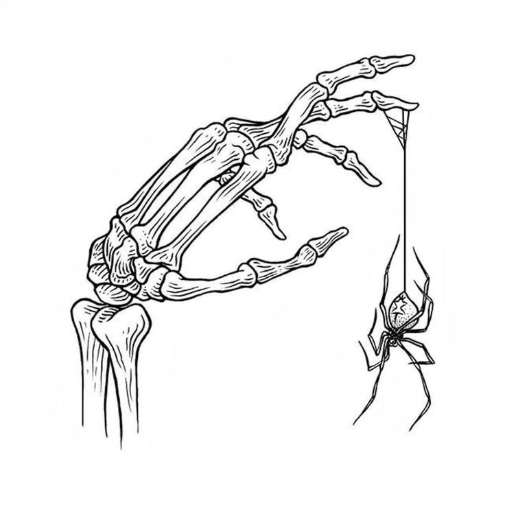 a drawing of a hand reaching for a human arm