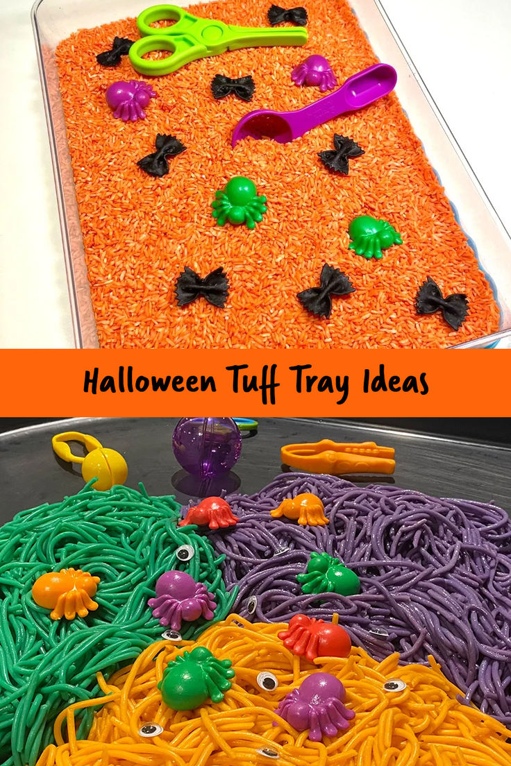 halloween tuff tray ideas for kids to make