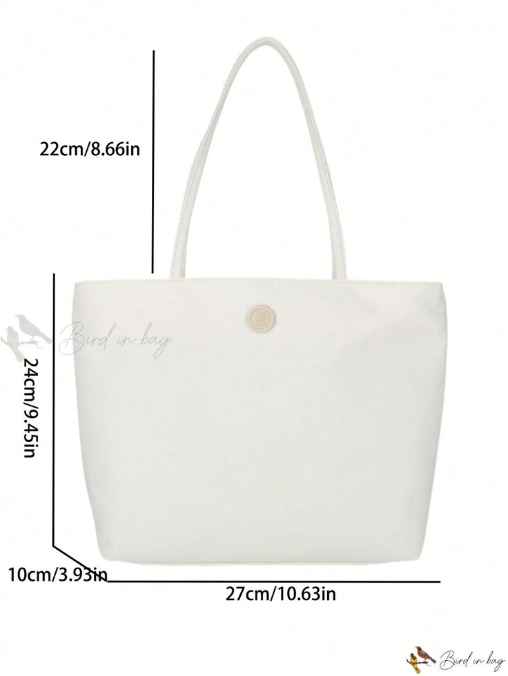 Bird in Bag - Stylish and Sophisticated Large-Capacity Square Bag: A Versatile Handbag Ideal for All Occasions, featuring Cross-Body and Shoulder Bag Options Large Capacity Canvas Shoulder Bag For Office, Elegant Canvas Bag With Adjustable Strap For Daily Use, Elegant Square Canvas Bag For Daily Use, Casual Summer Office Shoulder Bag, White Bags For Everyday, Casual Office Tote Shoulder Bag, White Casual Office Bag, Casual White Office Bag, Elegant Everyday Beach Bag With Large Capacity