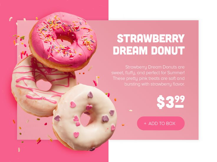 three donuts with pink icing and sprinkles are on a pink background