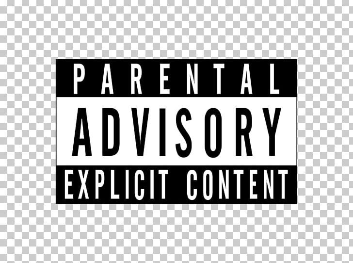 the parental advisory logo with black and white letters on it, against a transparent background