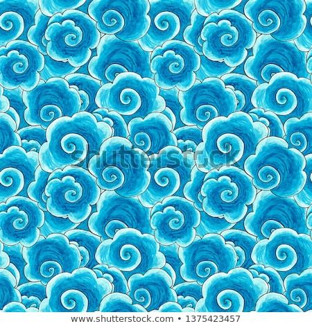 an abstract blue and white background with swirls in the center, on top of each other