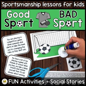 Looking for a way to teach kids what it means to be a good sport? This NO-PREP printable contains fun activity sheets to teach kids about good sportsmanship through use of social stories, discussion, and coloring/cutting/matching activities. This can be a tough social skill for young children to learn, especially those who struggle to regulate their emotions. This ready-to-use bundle makes it easy to teach them how to to use positive social skills with peers during group games or sports.Here's w Parent Communication Forms, Emotional Regulation Activities, Good Sportsmanship, Occupational Therapy Kids, Matching Activities, Problem Solving Activities, Social Skills Activities, Fun Worksheets, Skills Activities