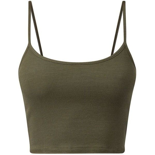 Khaki Cropped Cami (€4,63) ❤ liked on Polyvore featuring tops, crop tops, shirts, tank tops, camisole tops, cropped camisoles, cami tops, slim shirt and spaghetti-strap top Outifts Png Aesthetic, Mode Indie, Khaki Crop Top, Crop Tops Shirts, Khaki Shirt, Outfit Png, Strappy Crop Top, Cami Shirt, Strappy Top