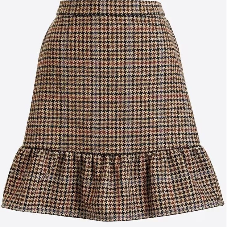 Wool/Poly. Length: 17". Elastic Waistband. Lined. New Condition; Never Worn Flounce Skirt, Plaid Mini Skirt, Fall Skirts, Dresses Shoes, Knee Length Skirt, J Crew Factory, Womens Fashion Trends, Skirt Fashion, Women's Boots