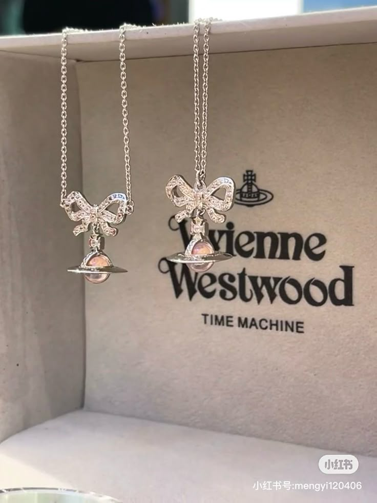 Vivienne Westwood Flats, Westwood Jewellery, Vivienne Westwood Necklace, Westwood Necklace, Vivienne Westwood Jewellery, Crystal Orb, Teen Jewelry, Bow Necklace, Jewelry Silver