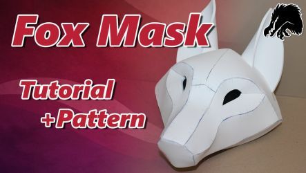 the paper mask is made to look like a dog's head