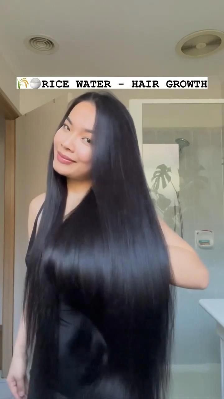 Growing Out Long Hair, Tips On Hair Growth, Things For Healthy Hair, Tips To Hair Growth, Healthy Tips For Hair, Water Rice For Hair, How To Get A Healthy Hair, Hair Care Ideas At Home, Tips To Get Healthy Hair