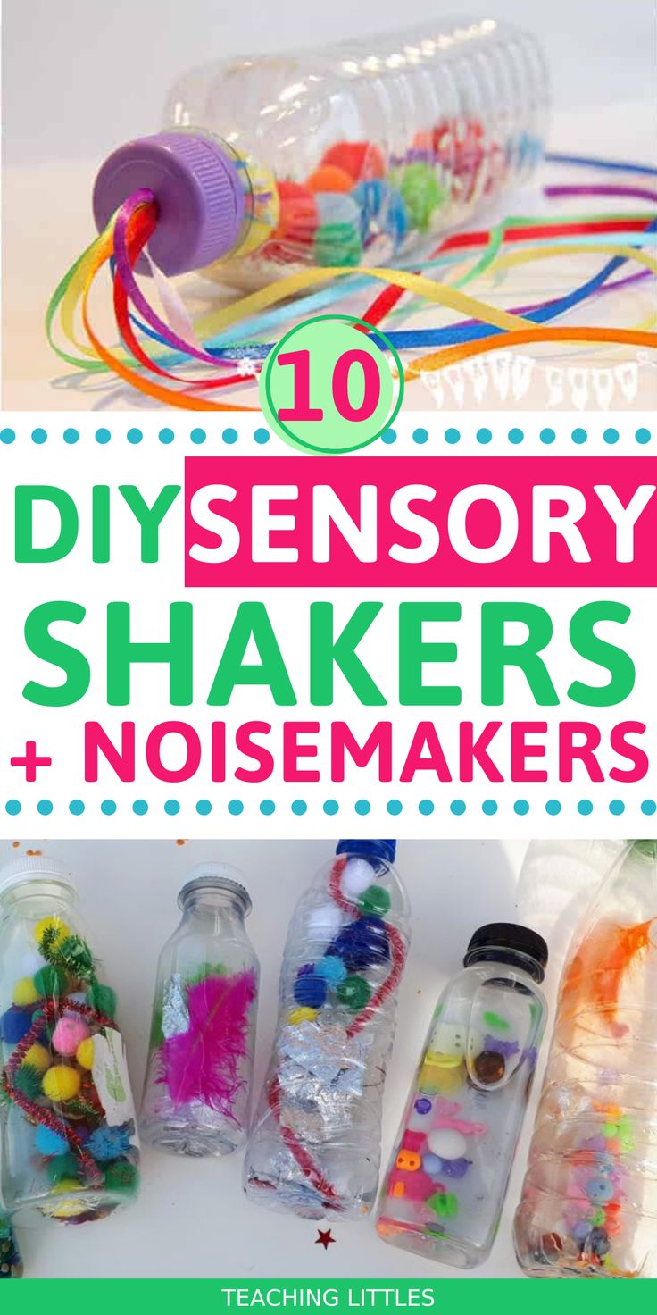 10 diy sensory shakers and noisemakers for kids to play with in the classroom