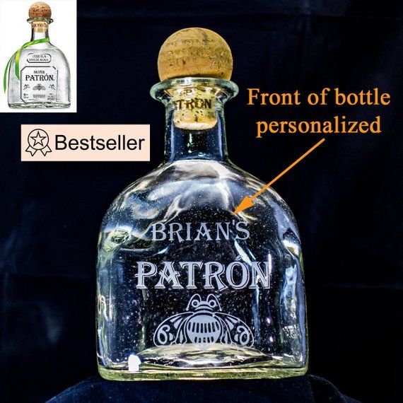 Patron Tequila Custom Engraved/Etched & Personalized Bottle, Husband Gift, Birthday Gift, Boyfriend Gift Birthday Boyfriend, Bottle Alcohol, Birthday Boyfriend, Liquor Gifts, Tequila Bottle, Patron Tequila, Tequila Bottles, Birthday Gifts For Husband, Personalized Bottles