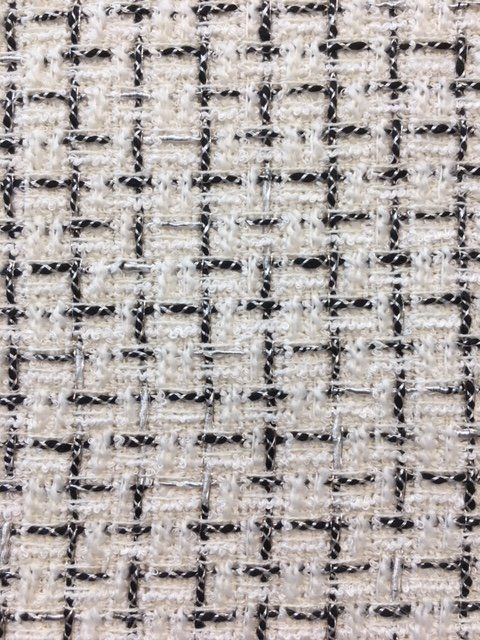 Garance Tweed Tweed Pattern Texture, Tweed Fabric Swatch, Chanel Textiles, Tweed Embroidery, Tweed Fabric Texture, Tweed Aesthetic, Chanel Tweed Fabric, Channel Fabric, Chanel Pattern