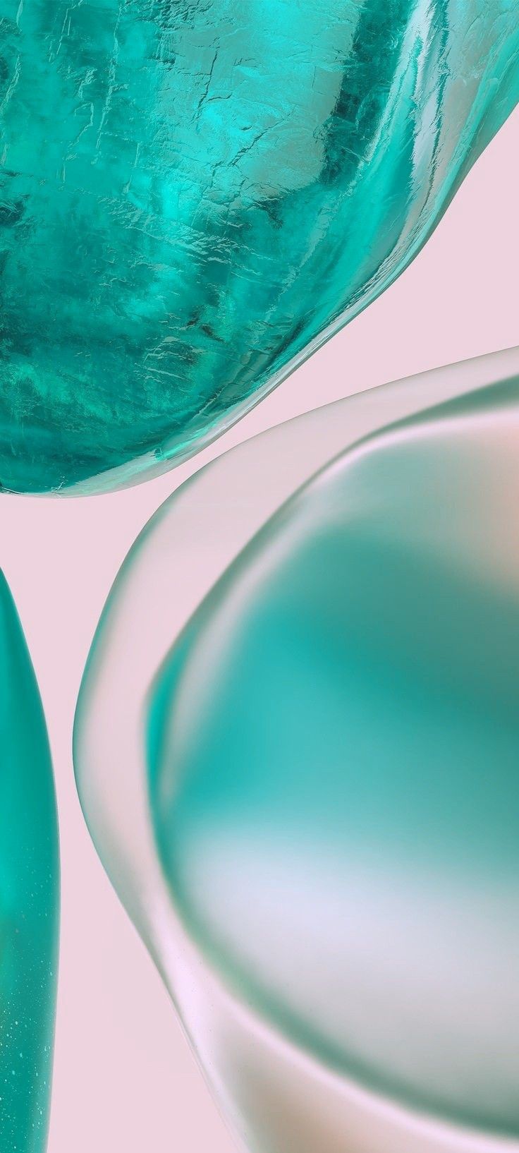 an abstract image of blue and green liquid