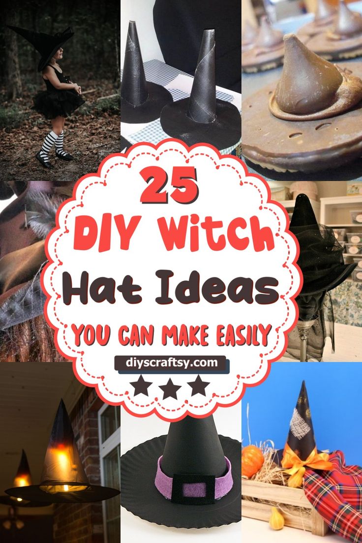 25 diy witch hat ideas you can make easily