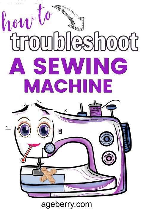 a sewing machine with the words how to troubleshot a sewing machine