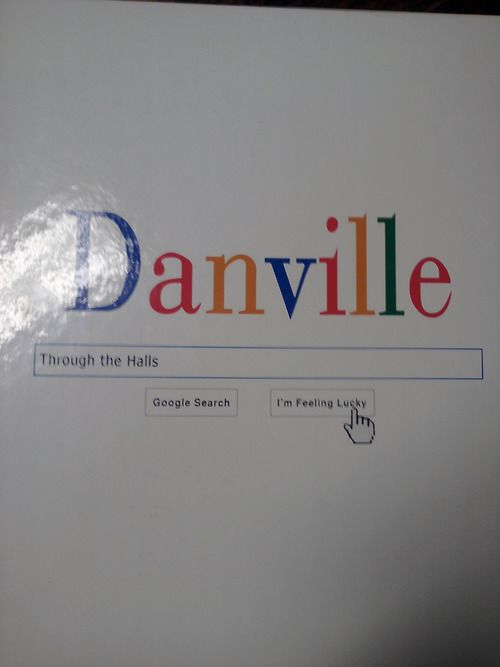 a computer screen with the name danville on it