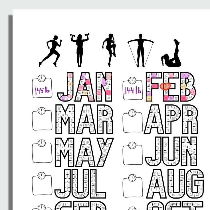 a poster with the words jan feb mar apr may june july august and march