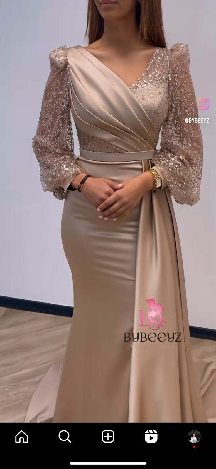 Prom Dresses Hijab, Dinner Dress Classy Elegant, Beige Gown, Prom Dresses Classy, Elegant Evening Gowns, Dresses Hijab, Dinner Gowns, Party Dress Classy, Classy Prom