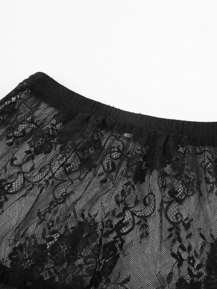 Casual style. European design. Long wide skirt. Elastic waist. Pull on. High waisted. Long length. Polyester fabric. Lined. Color may be lighter or darker depending of the device it is displayed. Flowy Lace Maxi Skirt With Flared Design, Sheer Lace Bottoms For Evening, Chic Stretch Lace Skirt, Chic Lace Maxi Skirt With Lace Trim, Party Lace Maxi Skirt With Lining, Flowy Lace Maxi Skirt In Chic Style, Chic Lace Lined Maxi Skirt, Chic Lace Skirt With Stretch, Chic Flowy Lace Maxi Skirt