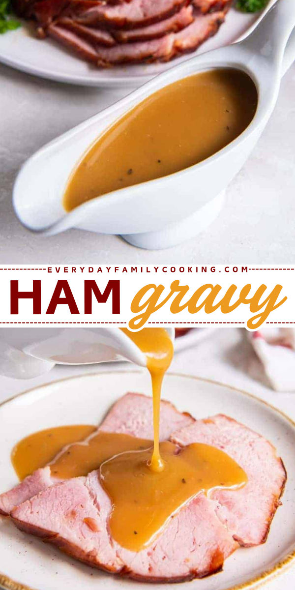 This ham gravy is so rich and savory. It uses ham drippings to make the recipe even easier and to add extra flavor. How To Make Ham Gravy From Drippings, Homemade Ham Gravy, Easy Christmas Ham Recipes, Gravy From Ham Drippings, Pineapple Gravy For Ham, Ham Gravy Recipe Without Drippings, How To Make Ham Gravy, Ham Gravy Without Drippings, Redeye Gravy Recipe