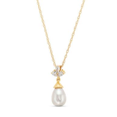 Timeless and elegant, this Three Stone Pearl Pendant Necklace features a pearl beneath three pear cut diamonds totaling 0.15 carats. Diamonds Direct, Pear Cut Diamond, Pearl Pendant Necklace, Fine Jewelry Designers, Mens Jewelry Bracelet, Pendant Bracelet, Diamond Bracelets, Pear Cut, Three Stone