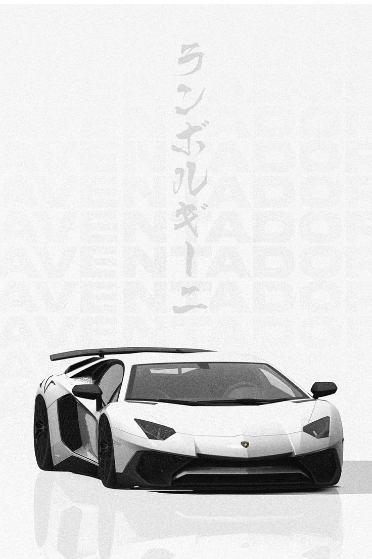 a black and white photo of a sports car