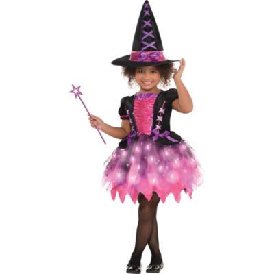 Light Up Costumes, Light Up Dresses, Party City Costumes, Costume For Girls, Witch Costumes, Black Halloween Dress, Witch Dress, Witch Halloween Costume, Halloween Costume Shop