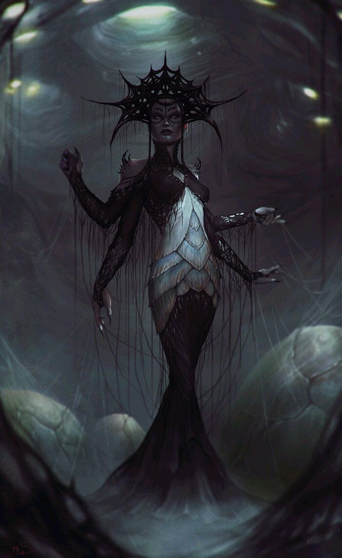 Arachne Spider Queen, Elder Scrolls Art, Heroic Fantasy, 다크 판타지, Art Manga, Fantasy Monster, Arte Fantasy, Fantasy Inspiration, Elder Scrolls