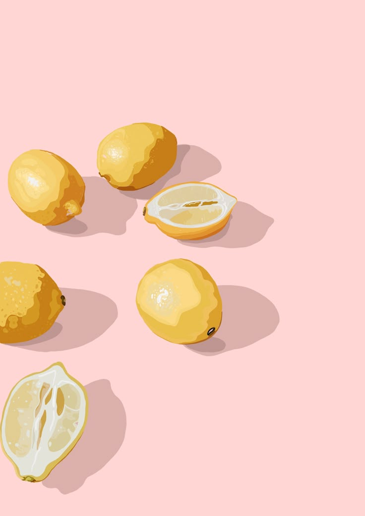 the lemons are cut in half and ready to be used as an art project