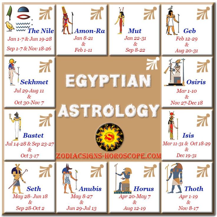 an egyptian astrology board with symbols