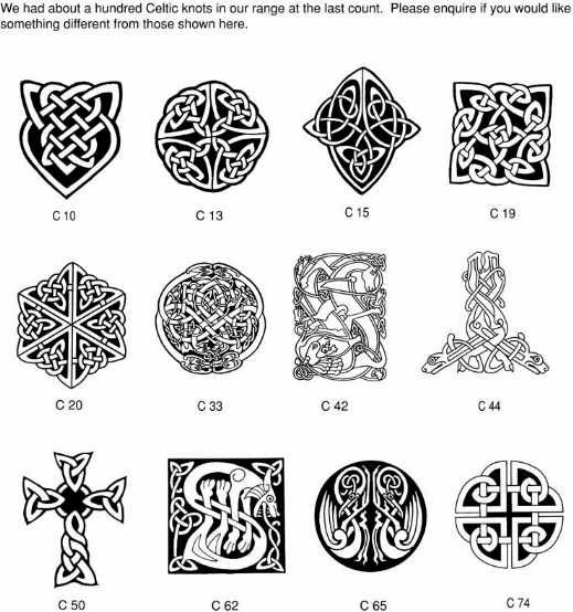 an image of celtic designs in black and white with the words cantik free - net