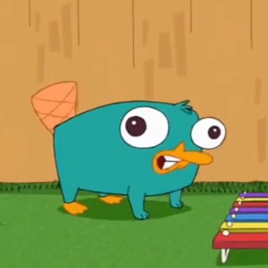 a blue bird with big eyes standing in front of a toy xylon on the ground