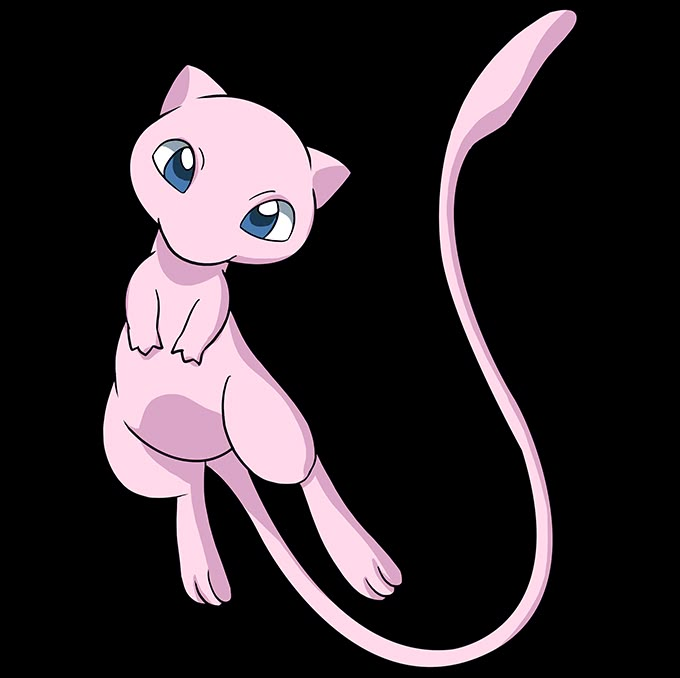 a pink cat sitting on its hind legs