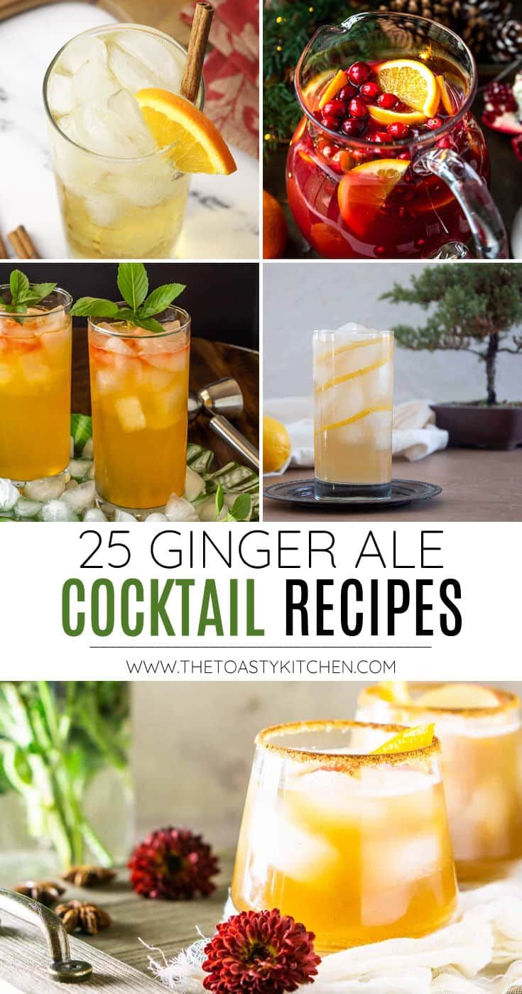 the 25 ginger ale cocktails are perfect for fall and winter drinks to enjoy with friends