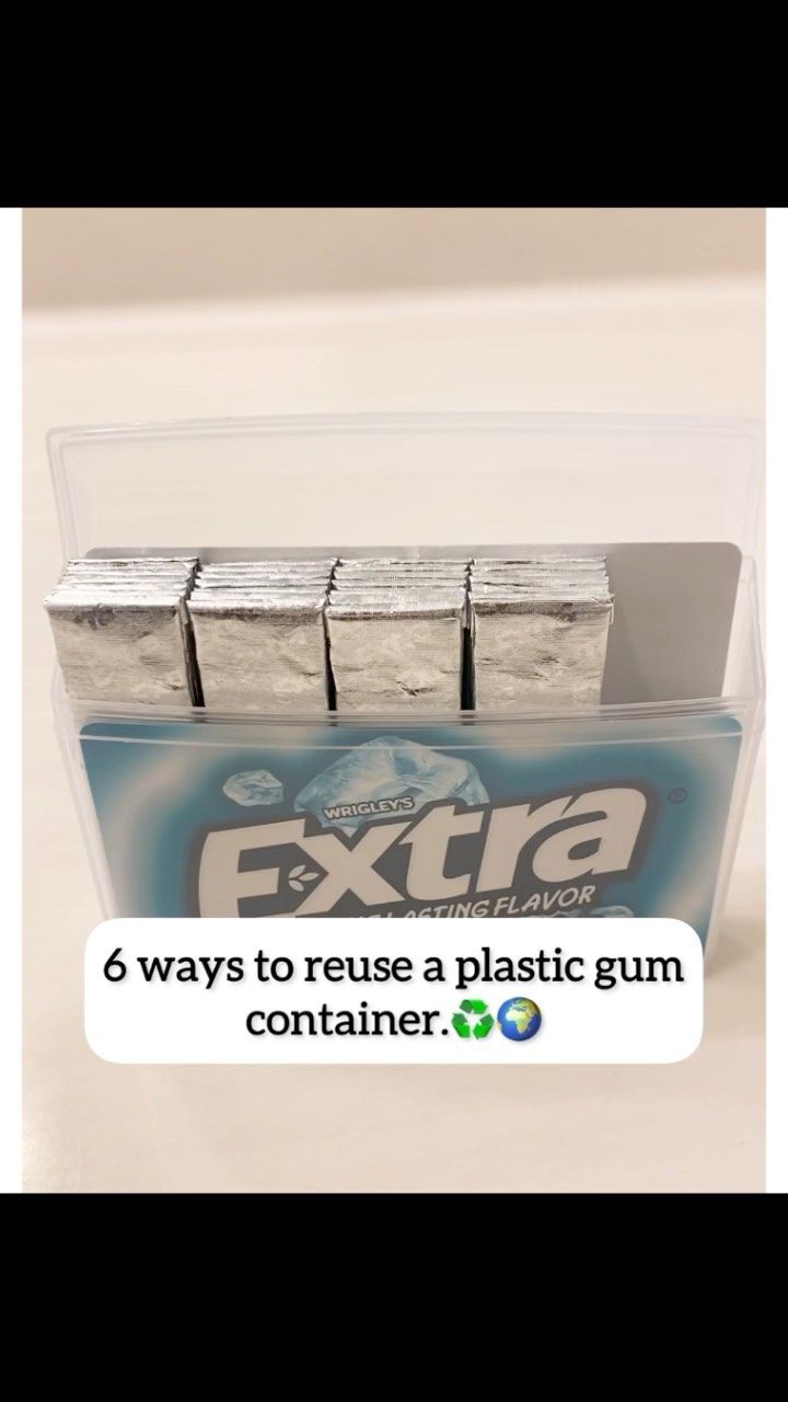 extra 6 ways to reuse a plastic gum container for $ 3 99 per pack