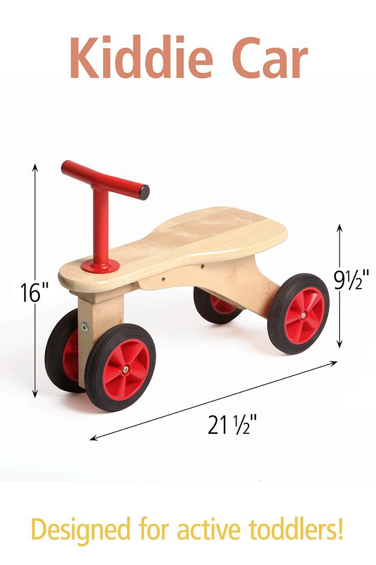 This Kiddie Car is one of the best ride on toys for toddlers. It's super easy to drive and designed to prevent tipping. Toddler Chair Diy, Bench Design Outdoor, Indoor Active Play, Wooden Ride On Toys, Infant Toddler Classroom, Garage Workshop Organization, Rocking Toy, Toddler Classroom, Toddler Chair