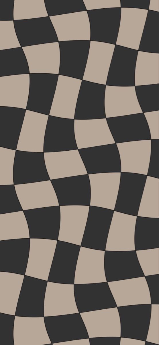 an abstract black and white checkered pattern with wavy lines on the bottom right side