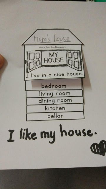 a piece of paper that says i like my house