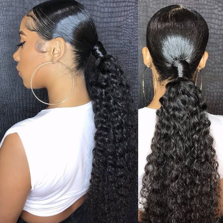 Puff Ponytail, Wrap Around Ponytail, Weave Ponytail Hairstyles, Hair Extensions Clip, Weave Ponytail, Natural Hair Extensions, Human Hair Clip Ins, Curly Ponytail, Curly Hair Extensions