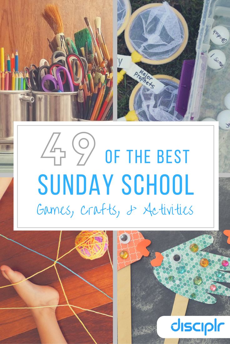 the best sunday school games, crafts and activities