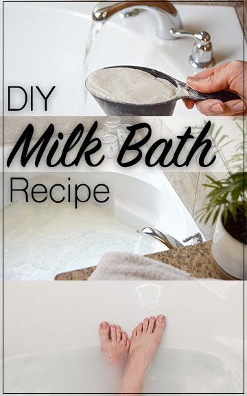 a person is washing their feet in a sink with the words diy milk bath recipe