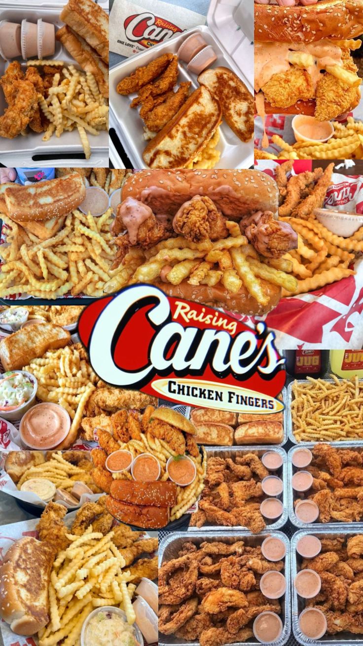 a collage of photos showing different types of food and condiments on display